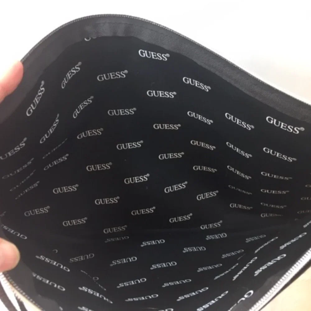 GUESS Vinyl Computer Padded Travel Zip Bag